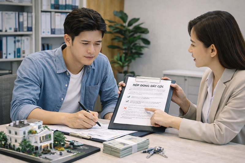 Hợp đồng đặt cọc mua nhà cần lưu ý những gì để tránh rủi ro?